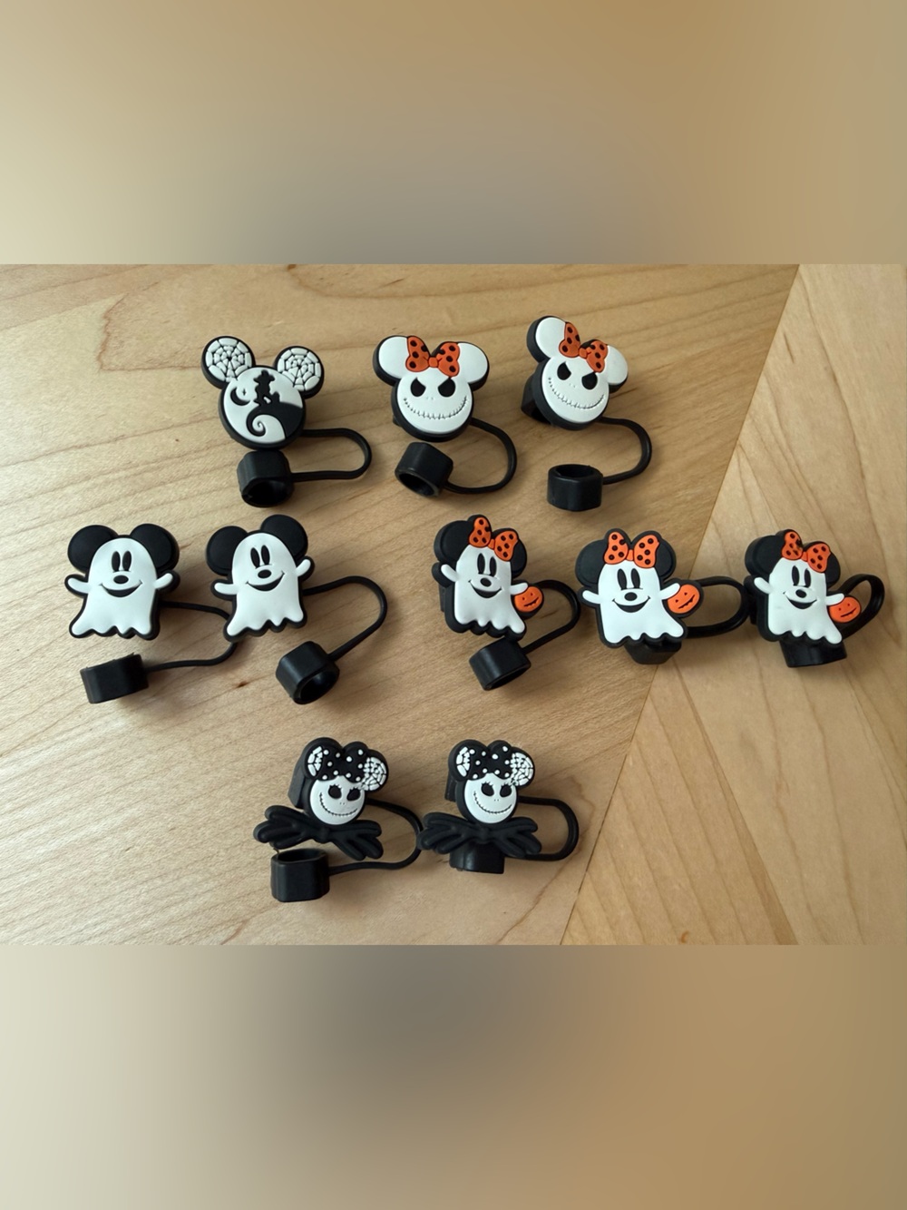 10 Disney Halloween Tumbler Straw Covers -Fish Extender Gifts-Disney Cruise